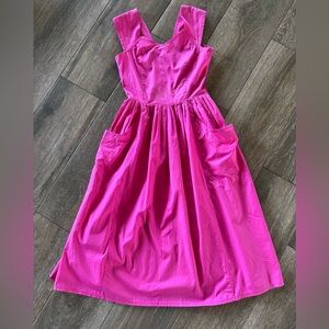 Gerard Darel made in France hot pick ballet style midi dress sz EU36.  US small